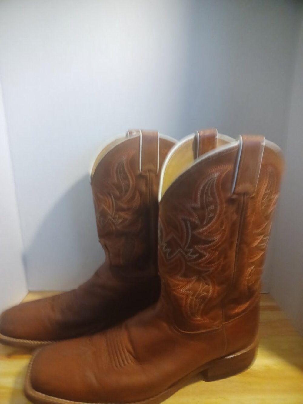 Vintage Justin Western Boots Men size 10 1/2 - Picture 5 of 16